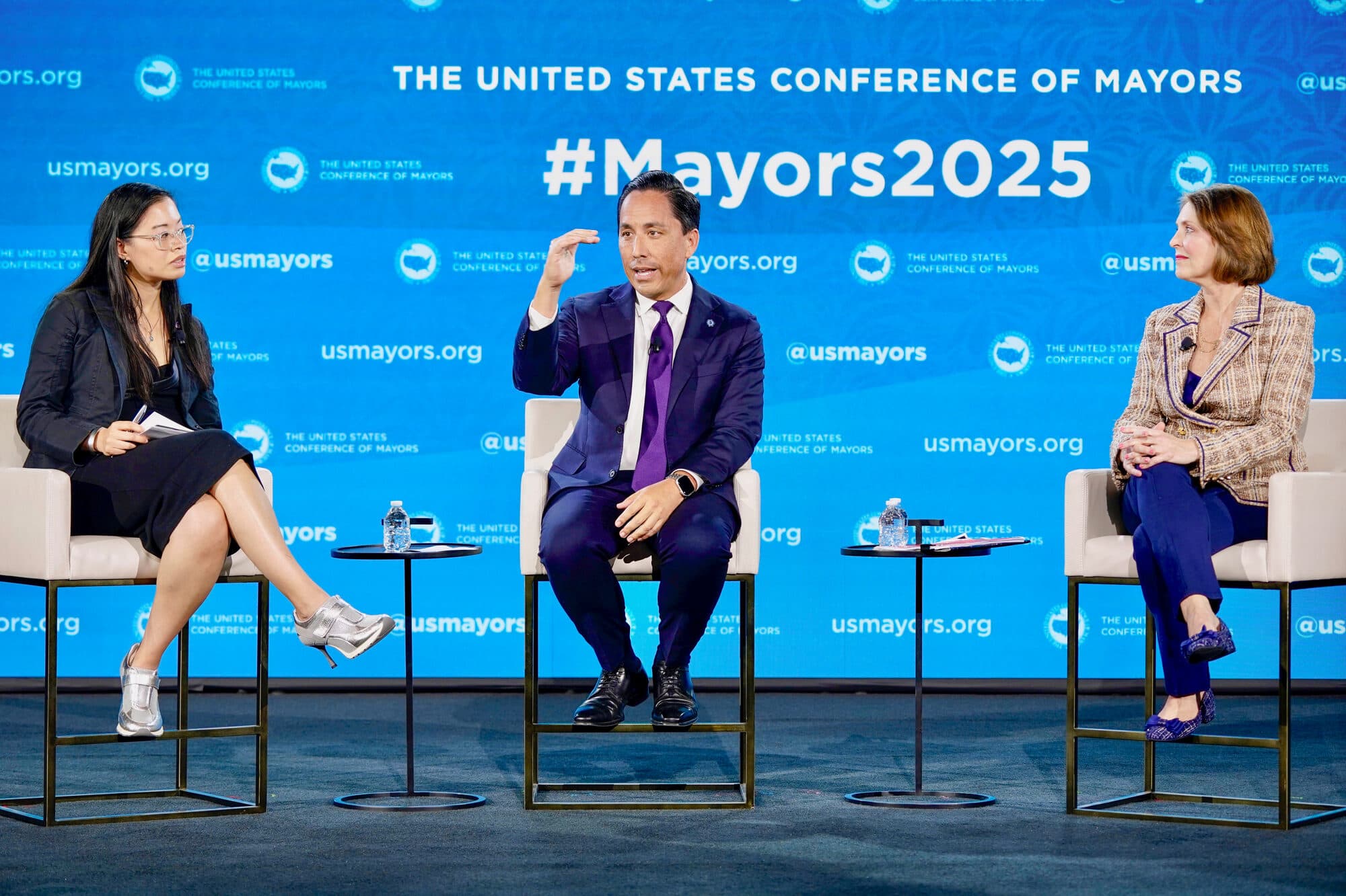 Evelyn Lee seated on a panel at the U.S. Conference of Mayors 93rd Annual Meeting, Tampa, June 2025.